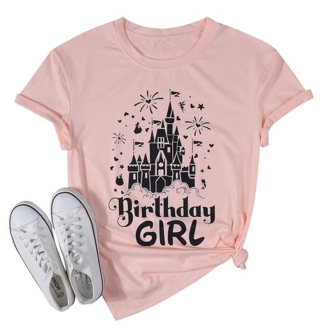 Birthday Girl Disney Shirt, Disney Birthday Shirt For Women, Magic Kingdom Shirt Ideas, Birthday Disney Shirts, Disney World Birthday, Simple Magic, Cute Birthday Party, Birthday Party Shirts, Disney Trip Outfits