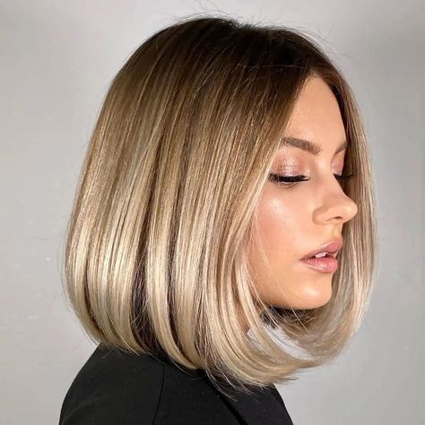 Long Bob Cut, Bob Lung, Bob Wedding Hairstyles, Best Short Haircuts, Haircuts Straight Hair, Short Bob Haircuts, Penteado Cabelo Curto, Short Blonde, Blonde Bobs