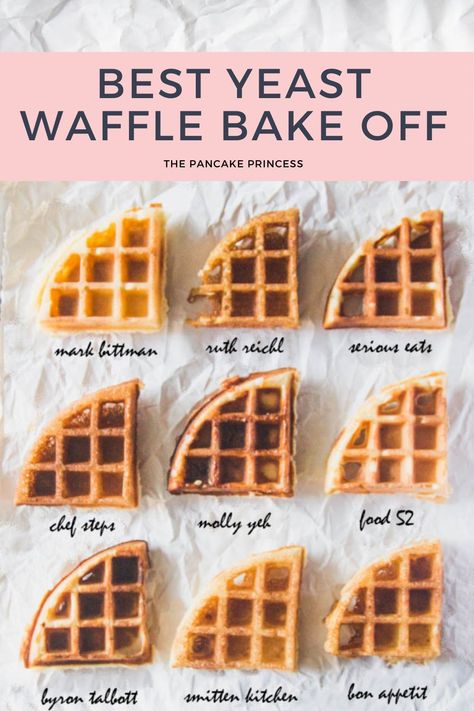 Belgium Waffles Recipe, Eggo Waffle Recipe, Waffle Bake, Yeast Waffle Recipe, Belgium Waffle Recipe, Best Belgian Waffle Recipe, Top Breakfast Recipes, Waffle Batter Recipe, Best Baking Recipes