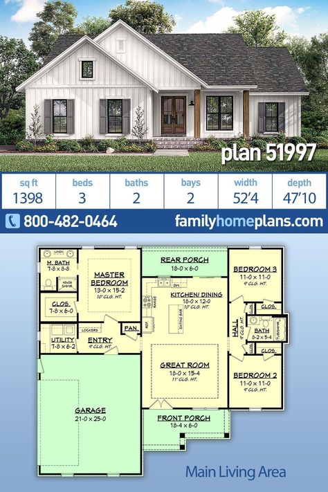 1400 Sq Ft House Interior Design, Farm Style House Plans With Basement, House Plan Garage On Side, Houses Under 1500 Sq Ft, Small Farmhouse Plans One Story Simple, 3 Bed 2 Bath Floor Plans Open Concept With Garage, 1400sq Ft House Plans, Small Farmhouse Blueprints, 3 Bedroom 2 Bath House Plans 1500 Sq Ft