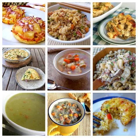 Ham Recipes Leftover, Ham Recipes Healthy, Ham Dinner Recipes, Ham And Noodle Casserole, Ham Pasta, Feta Salad Recipe, Enchilada Casserole Recipes, Healthy Ground Beef, Ham Casserole