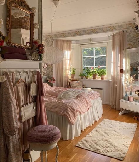 pink room inspiration pink room inspiration  bedroom pink room inspiration  aesthetic pink room inspiration  small pink room inspiration  vintage pink room inspiration  bedroom decor #girlythings #pinkobsessed #pinkroom #beautyroom #pinklife #pinklover #bedroomdecor #pinkvibes #pinkbedroom #home #pinkinterior Blush Pink Room Aesthetic, Pink Bedroom With Brown Furniture, Cottagecore Bedroom Pink, Modern Bedroom Ideas For Women, Small Pink Room, Room Inspiration Bedroom Pink, Brown And Pink Bedroom, Pink And Brown Room, Pink And Cream Bedroom