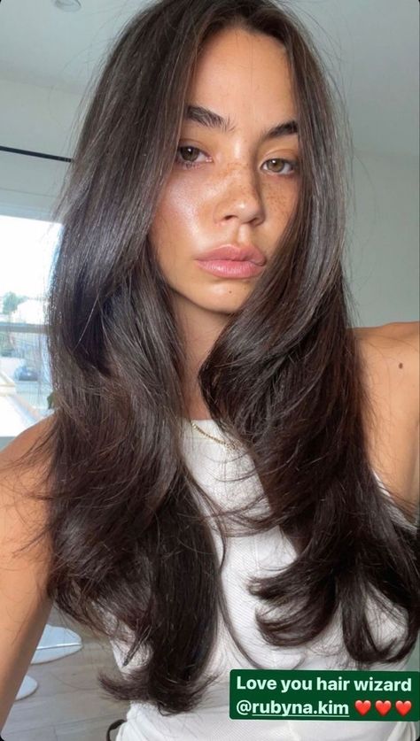 Best Fall Hair Colors, Brown Hair Inspiration, Christina Nadin, Rambut Brunette, Dark Brunette Hair, Brown Hair Looks, Hair Gloss, Brown Hair Inspo, Hairstyles For Layered Hair