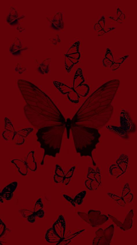 Red Asthetics Wallpaper, Black Butterfly Wallpaper, Red And Black Butterfly, Wallpaper Gatos, Red And Black Background, Red Aesthetic Grunge, Cow Print Wallpaper, Red And Black Wallpaper, Dark Red Background