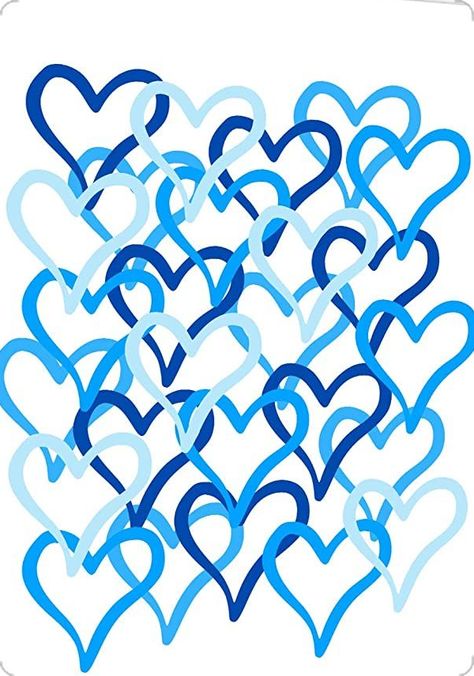 Blue Preppy Pictures, Preppy Pictures For Wall, Art Blue Aesthetic, Preppy Heart, Painting Preppy, Kids Room Painting, Preppy Pictures, Art Prints Aesthetic, Pictures For Wall