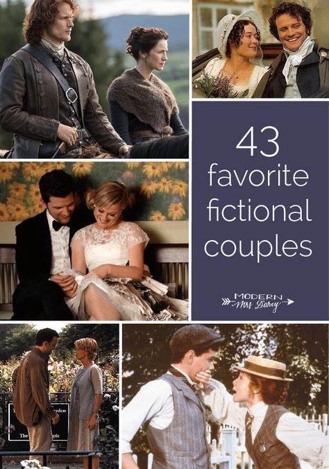 43 favorite fictional couples from books, movies, and TV ❤ Cute Fictional Couples, Couple Cuddle In Bed, Fictional Couples, Art Love Couple, Save Your Marriage, Movie Ideas, Marriage Romance, 100 Books, Period Pieces