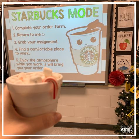 Classroom Crockpot Hot Chocolate ⋆ The Trendy Science Teacher Hot Chocolate In The Classroom, Classroom Hot Cocoa Bar, Classroom Hot Chocolate Party, Classroom Hot Chocolate Bar, Hot Cocoa Crockpot Recipe, Crockpot Hot Chocolate Recipe, Classroom Winter Party, Diy Hot Chocolate Mix, Hot Cocoa Party