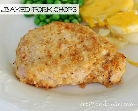 Recipe for pork chops breaded with crushed saltine crackers. Easy and yummy! Pork Parmesan, Recipe For Pork Chops, Recipe For Pork, Parmesan Crusted Pork Chops, Breaded Pork Chops, Pork Chop Recipes Baked, Fried Pork Chops, Saltine Crackers, Baked Pork Chops