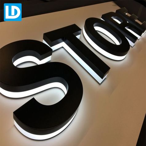 Light Box Letter | Illuminated Back Lit Channel Letters 3d Signage, Illuminated Signage, Channel Letter Signs, Signage Board, Signage Signs, Light Font, Shop Signage, Backlit Signs, Led Signage