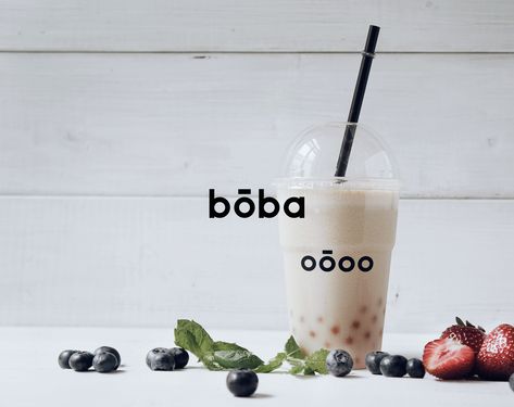 Boba Branding, Logo Boba, Milk Tea Logo, Boba Logo Design, Bubble Tea Logo, Tea Logo Design, Boba Logo, Tea Moodboard, Boba Design