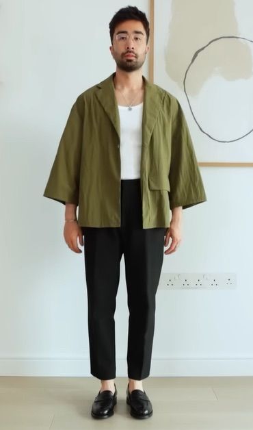 Japan Mens Fashion, Japan Style Outfits Men, Japanese Minimalist Fashion Men, Teal Shirt Outfit, Tim Dessaint, Japanese Fits, Japan Style Outfits, Japan Men Fashion, Zen Clothing