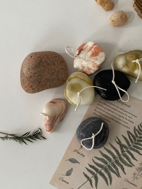 Candlemaking Aesthetic, Homemade Scented Candles, Meditation Room Decor, Stone Candles, Candle Making Business, Candle Aesthetic, Van Gogh Art, Stone Collection, Candle Shapes