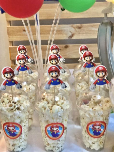 Super Mario Bros Party Ideas Diy, Mario Themed Snacks, Mario Birthday Party Decorations, Super Mario Brothers Birthday Party, Super Mario Bros Party Ideas, Super Mario Brothers Birthday, Mario Brothers Birthday Party, Mario Kart Party, Mario Bros Birthday Party Ideas