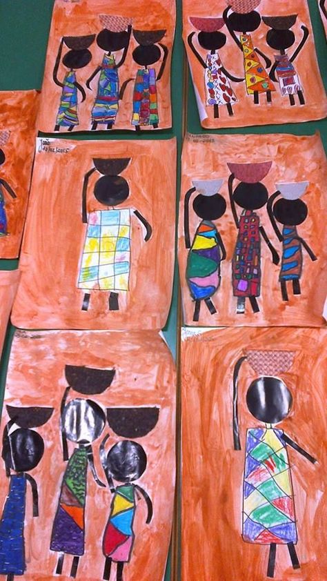 20 Beautiful African Art Projects For Kids to Make at Home African Art For Kids, South Africa Art, Africa Craft, African Art Projects, African Theme, South African Art, African Crafts, Afrique Art, Afrikaanse Kunst