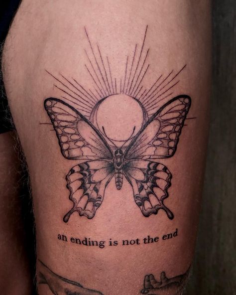 40 Awesome Butterfly Tattoo Ideas for MEN in 2024 Butterfly Man Tattoo, Butterfly Elbow Tattoo, Yellow Butterfly Tattoo, Simple Leg Tattoos, Tattoo Pieces, Mens Butterfly Tattoo, Simple Butterfly Tattoo, Butterfly Tattoo Ideas, Learn To Tattoo