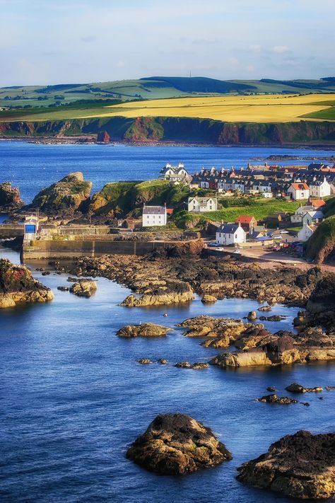 St Abbs Village Beautiful Scotland, Scotland Forever, Travel Scotland, Voyage Europe, England And Scotland, Ireland Scotland, Living Things, Isle Of Skye, Scotland Travel