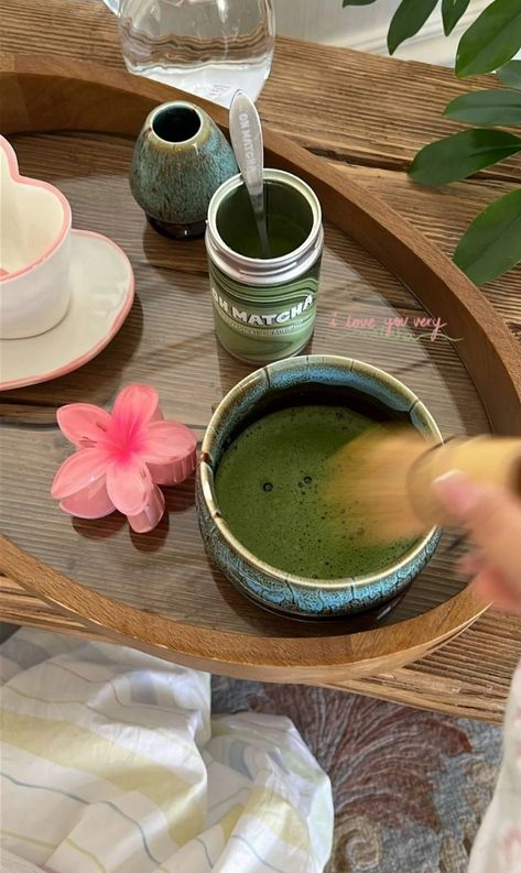 Matcha Set Aesthetic, Matcha Set Up, Matcha Kit, Green Tea Set, Matcha Girl, Matcha Lover, Matcha Set, Healthy Food Motivation, Pretty Drinks