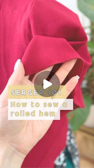 Anaïs | Sewing Addict and Pattern Designer on Instagram: "😍 Save this reel for your next #sewingproject !

Let me show you how to create a #rolledhem with your @brothersews #overlocker.

👗 Rolled hems are perfect for summery, flowy fabrics because they don’t weigh down your hems like other methods would.

⏩ Plus, it’s super FAST! With just a few simple settings, you’ll be able to considerably bring down the time spent hemming your garment… and can move on to your next project much quicker!

#sewing #sewingtips #serger #rolledhem #sewing101 #learntosew #sewingtips #sewinghacks" Overlocker Projects, Serger Sewing Projects, Serger Machine, Serger Projects, Serger Sewing, Sewing 101, Rolled Hem, Learn To Sew, Move On