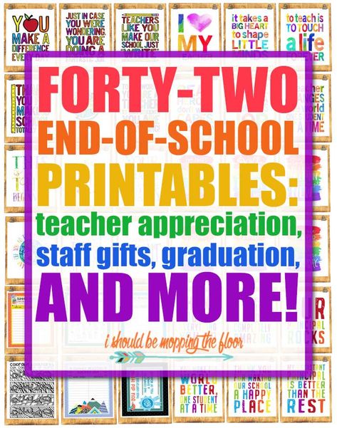 Medical School Graduation Gift, Mopping The Floor, Teacher End Of Year, Ideas For Teachers, Medical School Graduation, Teacher Appreciation Printables, Principal Gifts, School Printables, Make School