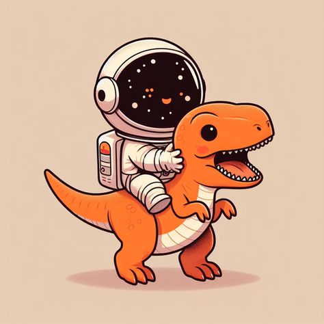 Chibi Dinosaur Drawing, Astronauts Drawing, Chibi Astronaut, Chibi Dinosaur, Dinosaur Astronaut, Baby Astronaut, Space Dinosaur, Astronaut Drawing, Mobil Rc