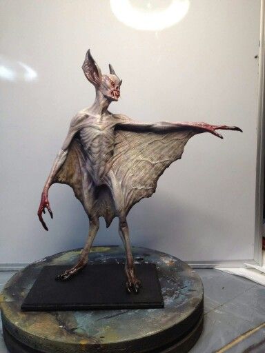 Bat Sculpture Armature, Bat Monster, Simon Lee, Mermaid Sculpture, Mythical Monsters, Ceramic Sculpture Figurative, Alien Design, Alien Concept Art, Fantasy Monster