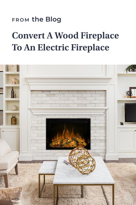 Convert Wood Burning Fireplace To Electric, Replacing Wood Burning Fireplace With Electric, Convert Fireplace To Electric, Convert Wood Fireplace To Electric, Wood Fireplace To Electric, Electric Fireplace Makeover, Electric Fireplace Logs, Fireplace Box, Wood Burning Fireplace Inserts