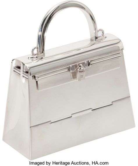 Hermès Ultra Rare Limited Edition Sterling Silver Mini Kelly Bagwith Chaine d'Ancre Chain Strap. ... Mini Kelly Bag, Mini Kelly, Luxury Bags Collection, Hermes Kelly Bag, Limited Edition Bag, Silver Bags, Couture Handbags, Kelly Bag, Hermes Bags