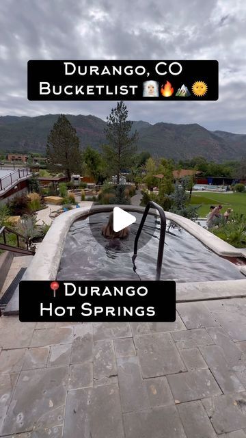 Emily Buchtel on Instagram: "📍Durango Hot Springs is my new favorite hot springs in Colorado! I love that there are over 30 different pools ranging in temperature. I love soaking in hot springs all year round! 🏔️☀️❄️  @durangohotsprings   #coloradolife #thingstodocolorado #durangocolorado #bucketlist #hotsprings #coloradoadventures #mountains #rockymountains" Durango Hot Springs, Colorado Durango, Hot Springs In Colorado, Colorado Hot Springs, Dream Vacation Spots, Durango Colorado, Colorado Adventures, Colorado Travel, Dream Vacation