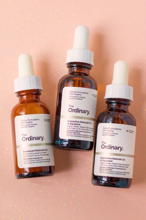 The Ordinary Retinoid, The Ordinary Guide, Ordinary Skincare Products, Ordinary Retinol, Sink Care, Ordinary Skincare Routine, Oily Skin Mask, Granactive Retinoid, Must Have Skin Care