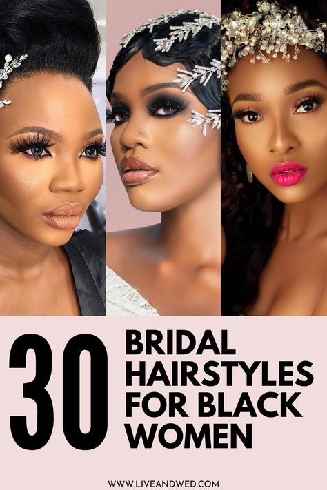 Hairstyles For Black Brides, African Wedding Hairstyles, Black Brides Hairstyles, Brides Hairstyles, Wedding Hairstyles For Women, Hairstyle Black, Black Brides, Black Wedding Hairstyles, Natural Wedding Hairstyles