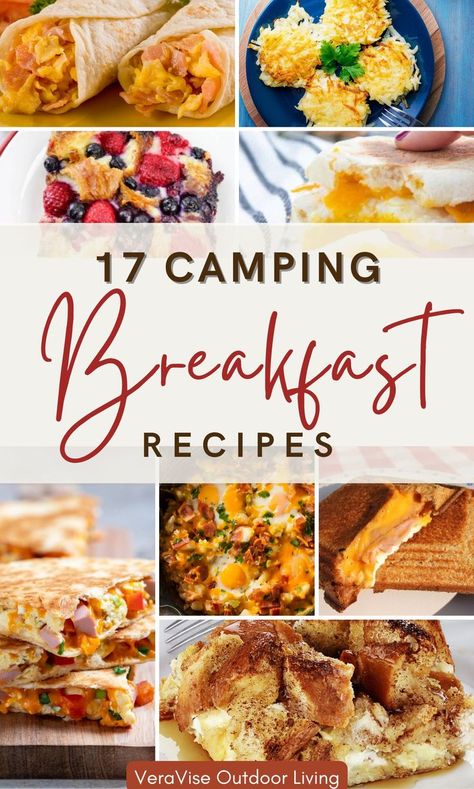 Camping Breakfast Ideas Breakfast Recipes Camping, Breakfast For Camping Ideas, Camping Brunch Ideas, Camping Breakfast Ideas For A Crowd, Camping Breakfast Ideas Make Ahead, Cabin Breakfast Ideas, Campfire Breakfast Ideas, Camp Breakfast Ideas, Make Ahead Camping Breakfast