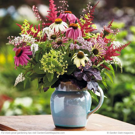 Coneflower Arrangements, Echinacea Bouquet, Echinacea Flower Arrangement, Coneflower Bouquet, Gooseneck Loosestrife, Echinacea Big Kahuna, Lysimachia Clethroides, Echinacea Rainbow Marcella, Pink Echinacea