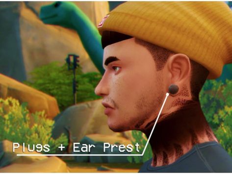 Sims 4 Mm Cc, Sims 4 Mm, Sims 4 Cas, Ear Gauges, Sims 4 Cc Finds, Ts4 Cc, Cc Finds, The Sims4, Sims 4 Cc