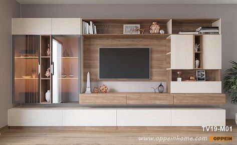 Sunmica Designs, Tv Wall Installation, Built In Tv Cabinet, Hanging Tv On Wall, Wall Entertainment Center, Bookshelves With Tv, Melamine Wood, Large Bookshelves, Fireplace Tv Wall