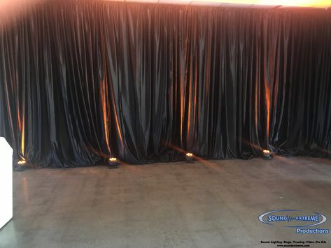 Black Curtain Backdrop, Black Architecture, Altar Ideas, Prom 2022, Stage Curtains, Church Backgrounds, Curtain Backdrops, Church Stage, Stage Backdrop