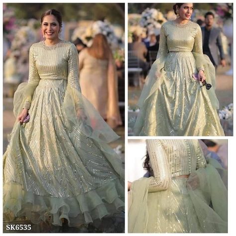 Organza Silk Lehenga, Sequence Embroidery, Organza Lehenga, Lehenga Fabric, Nikkah Dress, Lehnga Dress, Work Lehenga, Choli Designs, Dress Indian