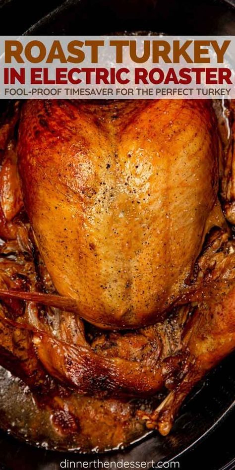 Turkey Recipe Roaster Oven, Overnight Turkey Recipe, Turkey In Electric Roaster, Turkey In Roaster Oven, Roaster Oven Recipes, Roaster Recipes, Turkey Cooking Times, Electric Roaster, Turkey In Roaster