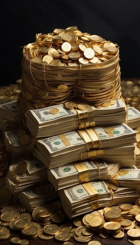 Lucky Wallpaper For Money And Success, Piles Of Money, Dollars Money Wallpaper, Abundance Images, Money Wallpaper Iphone, Lucky Wallpaper, Gold Bullion Bars, Money Vision Board, Money Images