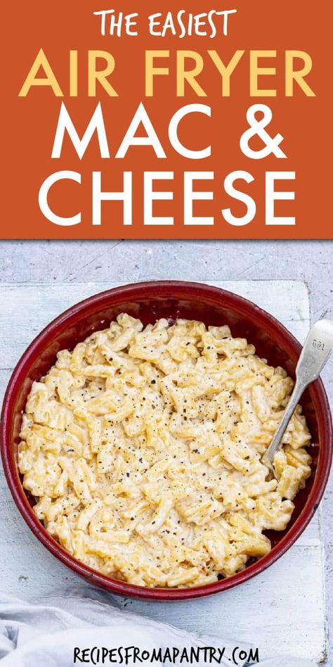 Airfryer Pasta Recipes, Airfryer Pasta, Airfryer Ideas, Air Fryer Mac And Cheese, Air Fryer Pasta, Fried Pasta, Fried Mac And Cheese, The Best Air Fryer, Homemade Mac And Cheese