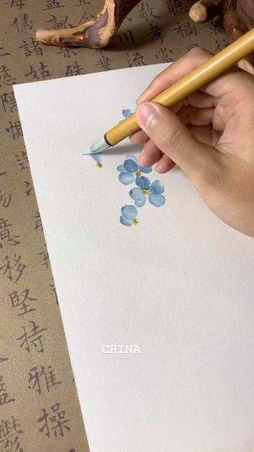 Chinese Ink Painting, Chinese General Culture, Traditional Chinese Art, Watercolor Flowers Tutorial, Vogue China, Chinese History, Chinese Ink, Other Countries, Sumi E