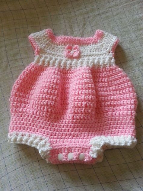 Baby Crochet Craft Passions - pattern free on ravelry (newborn romper): Newborn Romper Pattern, Baby Crochet Patterns, Crochet Romper, Crochet For Babies, Romper Pattern, Crochet For Baby, Crochet Baby Girl, Crochet Bucket, Crochet Girls