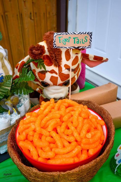 Safari Theme Birthday Party, Jungle Theme Party, Jungle Theme Birthday Party, Zoo Birthday Party, Jungle Thema, Tiger Tails, Wild Birthday Party, Tiger Birthday, Lion King Birthday