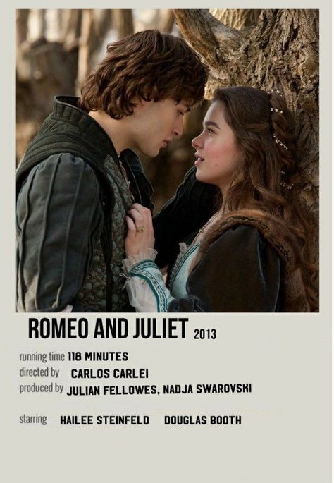 Romeo And Juliet Aesthetic 2013, Minimalist Film Posters, Romance Movie Poster, Romcom Movies, Movies To Watch Teenagers, Netflix Movies To Watch, Douglas Booth, Night Film, Movie To Watch List