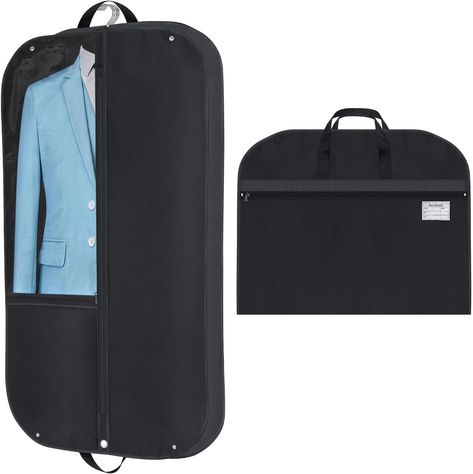 YYDSLEE Suit Bag 43"x24"x4" Garment Bags Breathable Suit Travel Bag Clothes Covers Bag with Carrying Handle Suits Carrier with Zipper Oxford Foldable Waterproof Garment Covers for Clothes Travel Black : Amazon.co.uk: Home & Kitchen Suit Carrier, Bag Clothes, Garment Cover, Suit Covers, Suit Bag, Dress Label, Dress Bag, Hanging Clothes, Bags For Men