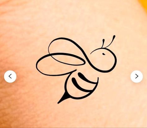 Tiny Honey Bee Tattoo, Small Bumble Bee Tattoo Simple, Fine Line Bee Tattoo, Bee Outline, Honey Bee Tattoo, Cartoon Bubbles, Bumble Bee Tattoo, Tulip Tattoo, Self Love Tattoo