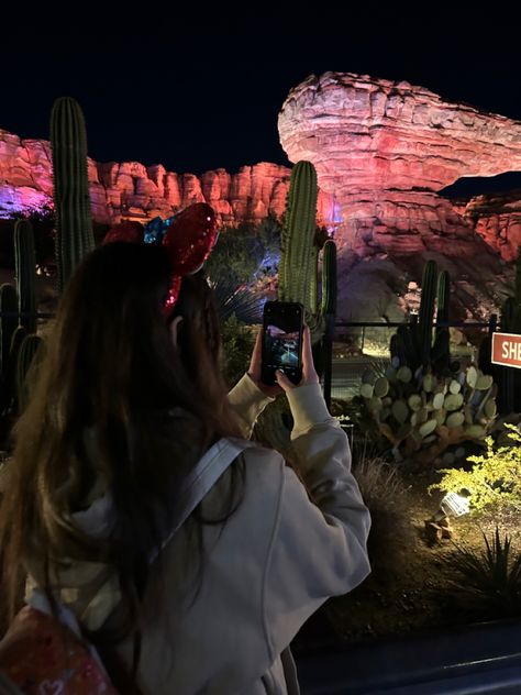 Cars Land, At Night, Disneyland, Cars, Disney