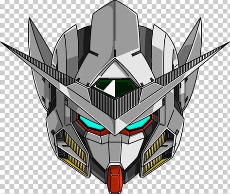 Gundam Head Art, Gundam Head Design, Gundam 00 Wallpapers, Gundam Cake, Gundam Face, Exia Gundam, Gundam Drawing, Gundam Design, Gundam Head