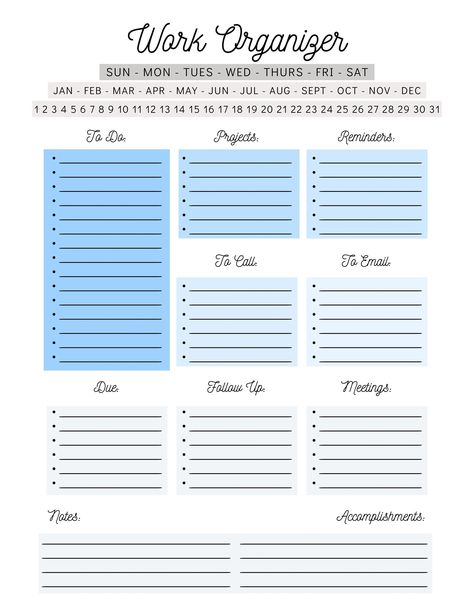 Office To Do List, Daily Work Planner Free Printable, Daily Work Planner, Work Planner Organization, Free Printables Organization, Daily Weekly Planner, Work Planner, Organization Printables, Work Organization