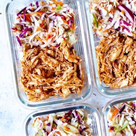 Instant Pot BBQ Chicken - Eating Instantly Meal Prep Instant Pot, Instant Pot Bbq Chicken, Shredded Bbq Chicken, Make Shredded Chicken, Bbq Chicken Breast, Chicken Eating, Best Instant Pot Recipe, Healthy Instant Pot Recipes, Chicken Meal Prep