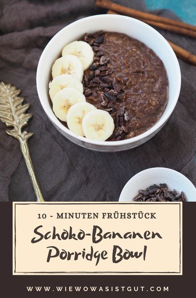 Porridge Bowl, Filling Breakfast, Protein Shake Recipes, Evening Meals, Shake Recipes, Chocolate Banana, Delicious Chocolate, Healthy Meal Prep, Overnight Oats